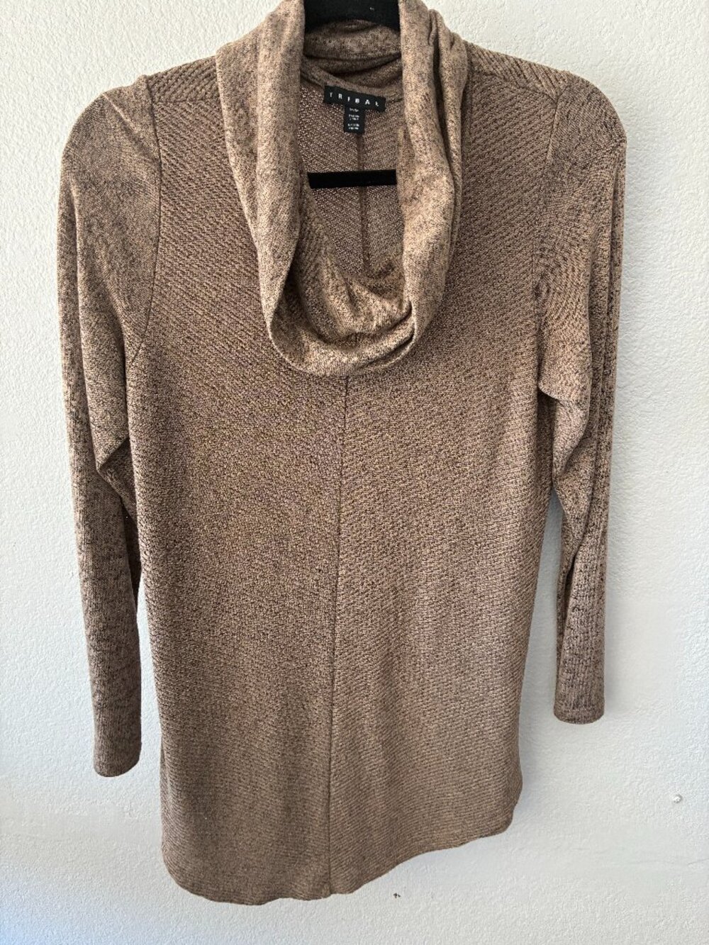 Tribal cowl Neck sweater